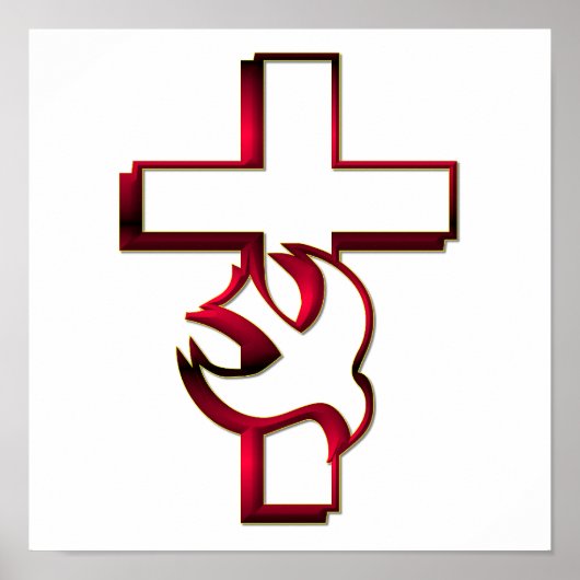 Kreuz und Heiliger Geist / Heiliger Geist Poster (Vorne)