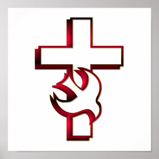 Kreuz und Heiliger Geist / Heiliger Geist Poster (Vorne)