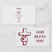 Kreuz und Heiliger Geist / Heiliger Geist Visitenkarte (Vorne/Hinten)