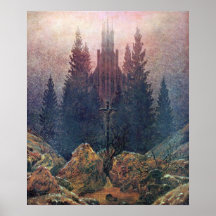 Kreuz und Kathedrale Caspar David Friedrich