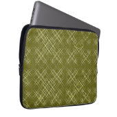 Kreuz und Quer Eleganz Laptopschutzhülle (Vorne Rechts)