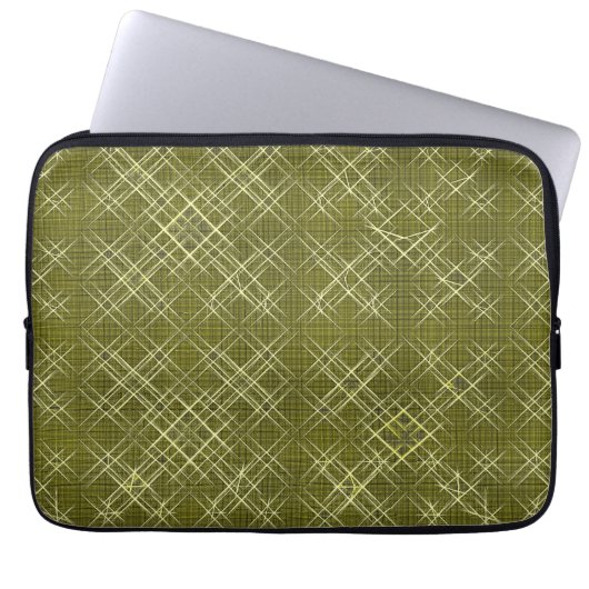 Kreuz und Quer Eleganz Laptopschutzhülle (Vorderseite)