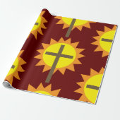 Kreuz und Sonnenschein Geschenkpapier (Ungerollt)