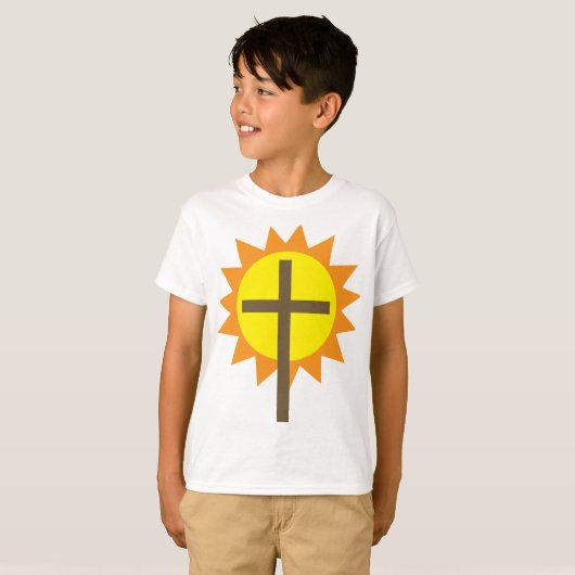 Kreuz und Sonnenschein T-Shirt (Vorne ganz)