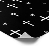 Kreuz- und Sternmuster Poster (Ecke)
