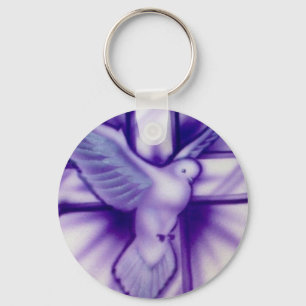 Kreuz und Taube Schlüsselanhänger