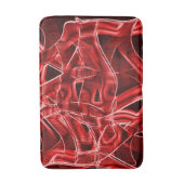 Kreuz- und überlappende rote Acrylbandausschnitte Badematte (Vorderseite Vertikal)