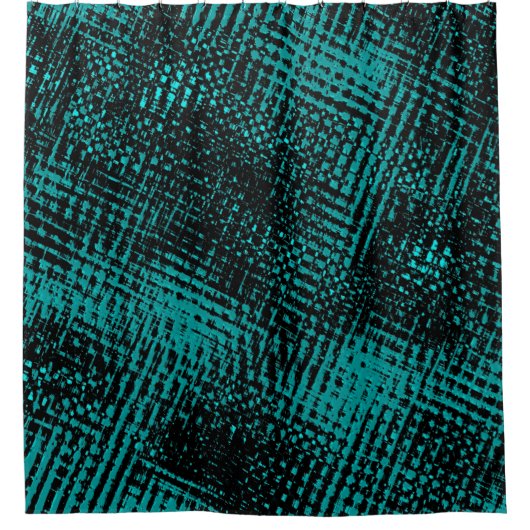 Kreuz- und Verklebungszyan oder Mischung aus Blau  Duschvorhang (Vorderseite)