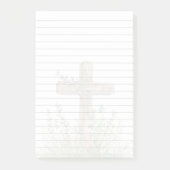 Kreuz und Wildblumen 3M Post-it® Notizen (Vorderseite)