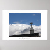 Kreuz und Wolken Poster (Vorne)