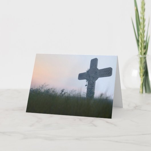 Kreuz unten feiertagskarte (Vorderseite)