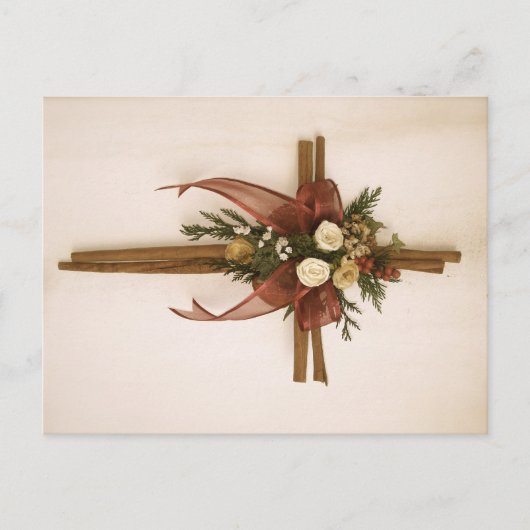 Kreuz Vintag, Zimt und Rose Postkarte (Vorderseite)