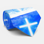 Kreuz von hellem kundengerechtem christlichem krawatte (Gerollt)