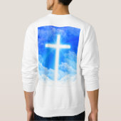 Kreuz von hellem kundengerechtem christlichem sweatshirt (Rückseite)