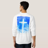 Kreuz von hellem kundengerechtem christlichem sweatshirt (Schwarz voll)