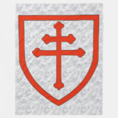 KREUZ von LOTHRINGEN Fleecedecke (Vorderseite)