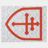 KREUZ von LOTHRINGEN Fleecedecke (Vorderseite (Horizontal))