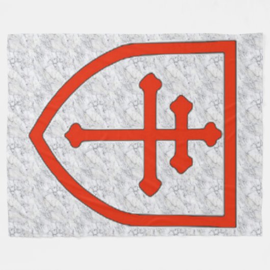 KREUZ von LOTHRINGEN Fleecedecke (Vorderseite (Horizontal))