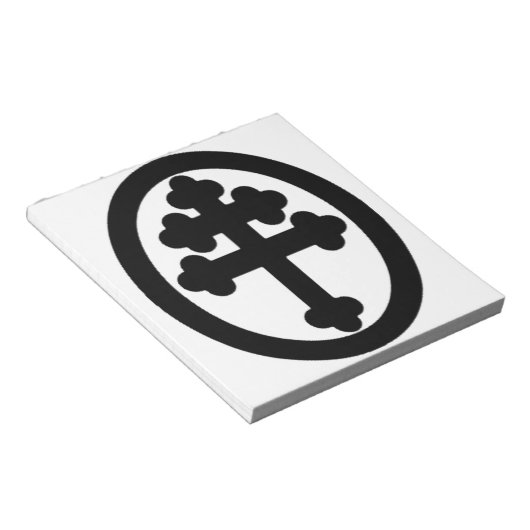 Kreuz von Lothringen Notizblock (angewinkelt)