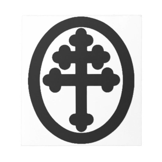 Kreuz von Lothringen Notizblock (Vorderseite)