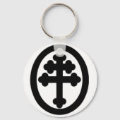 Kreuz von Lothringen Schlüsselanhänger (Vorderseite)