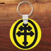 Kreuz von Lothringen Schlüsselanhänger (Vorderseite)