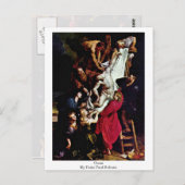 Kreuz von Peter Paul Rubens Postkarte (Vorne/Hinten)