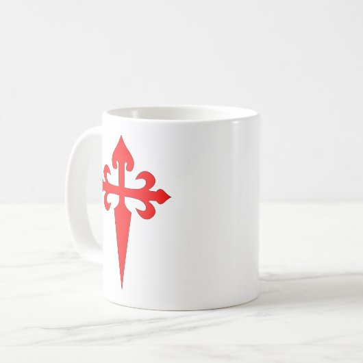 Kreuz von Santiago Kaffeetasse (Vorderseite Links)