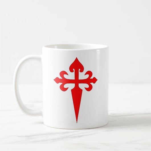 Kreuz von Santiago Kaffeetasse (Links)