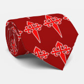 Kreuz von Santiago Krawatte (Gerollt)