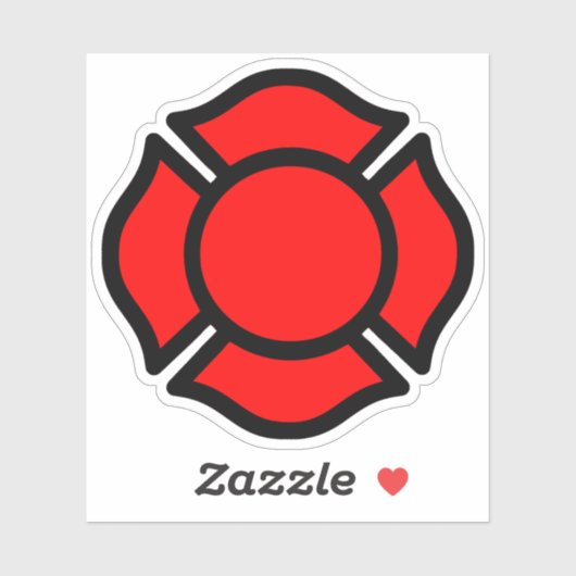 Kreuz von St. Florian 1-UP Aufkleber (Blatt)