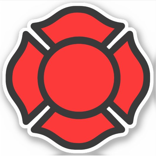 Kreuz von St. Florian 1-UP Aufkleber (Vorderseite)