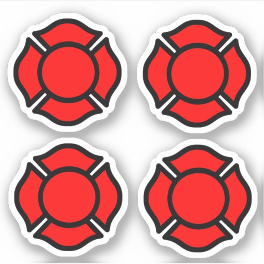 Kreuz von St. Florian 4-UP Aufkleber (Vorderseite)