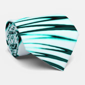 Kreuz-Zyan-Aqua-gekrümmte Linien auf hellem Hinter Krawatte (Gerollt)