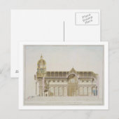Kreuzabschnitt der Kirche St. Jacques, Brüssel Postkarte (Vorne/Hinten)