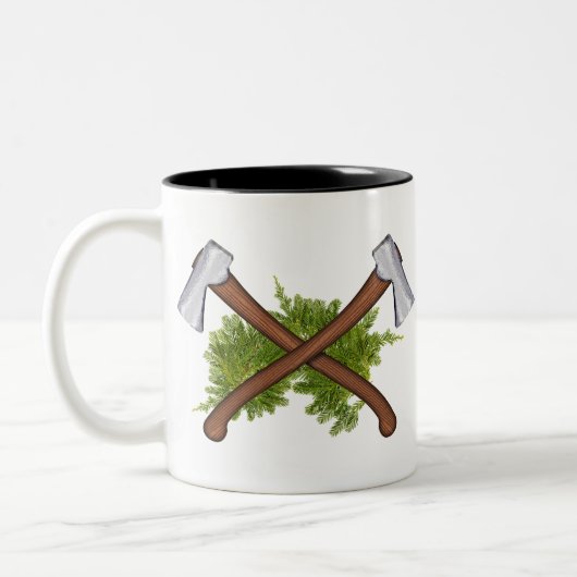 Kreuzachsen Zweifarbige Tasse (Links)