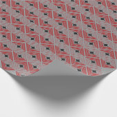 Kreuzanhänger-Muster Geschenkpapier (Ecke)