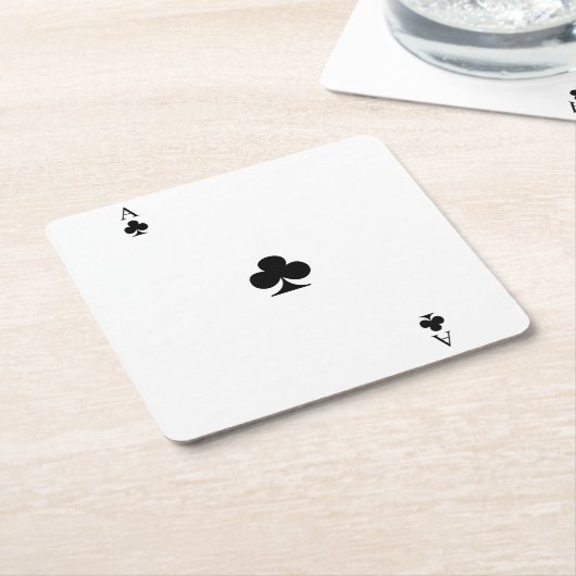 Kreuzass Rechteckiger Pappuntersetzer (angewinkelt)