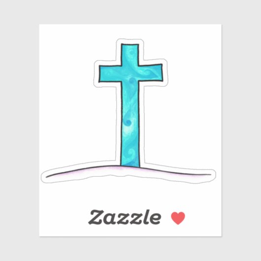 Kreuzaufkleber Aufkleber (Blatt)