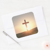 Kreuzaufkleber Quadratischer Aufkleber (Umschlag)