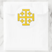 Kreuzaufkleber Runder Aufkleber (Tasche)