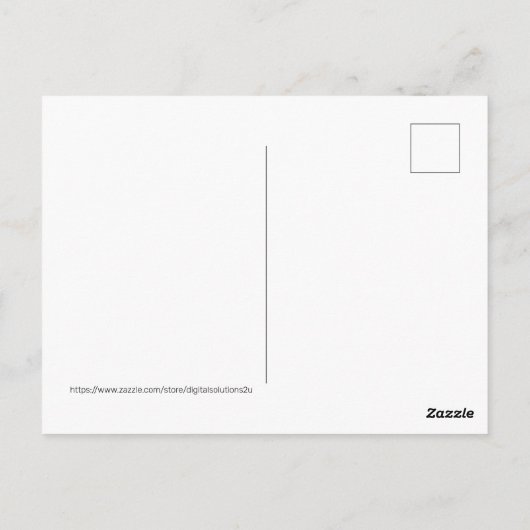 Kreuzblume der Südhalbkugel Postkarte (Rückseite)