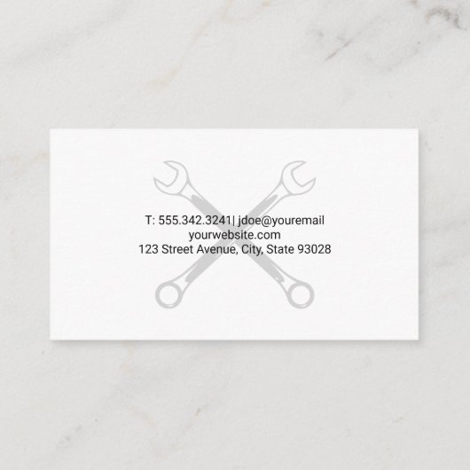 Kreuzbogen Visitenkarte (Rückseite)