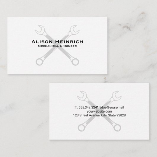 Kreuzbogen Visitenkarte (Vorne/Hinten)