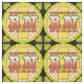 Kreuzbuchstaben RN Nurse Fabric Stoff (Nahaufnahme)