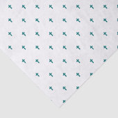 Kreuze - Aquamarin Türkis Seidenpapier (Ausschnitt)