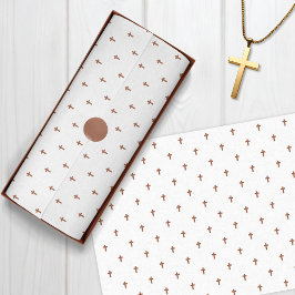 Kreuze - braun seidenpapier