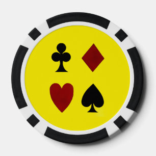 Kreuze Herz Pik Karo Pokerchips