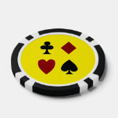 Kreuze Herz Pik Karo Pokerchips (Einzeln)