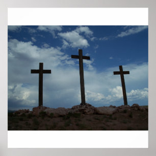 Kreuze in Calvary Crucifixe Jesus Christus Kunst Poster